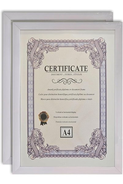 Generic 2 × A4 Picture Frame, Elegant Certificate Document Frame for Wall or ...