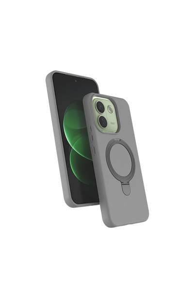 zore Xiaomi Redmi Note 17 Pro Max Kılıf 360 Derece Döner Standlı MagSafe Kamera Lens Korumalı Silikon SENK
