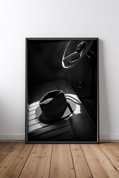 KEYFHOME În soare negru înrămat MDF pictură poster living decor de perete cadou
