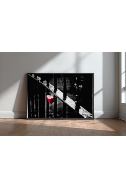 KEYFHOME Lonely Black Framed MDF Αφίσα ζωγραφικής για διακόσμηση τοίχου σαλον...