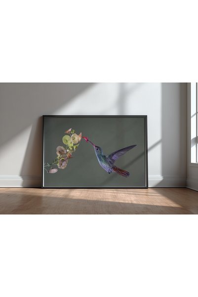 KEYFHOME Stretch Black Framed Mdf Table Poster Living Room Wall Decor Gift
