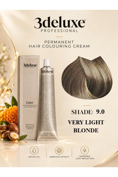 3Deluxe Professional Hair Color Cream With Argan Oil & Marigold Extract Very ...