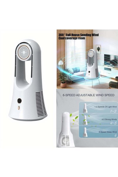 More Portable fan 35x17cm, with USB charging
