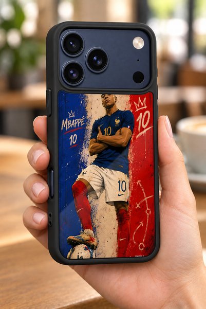 BGAKSESUAR حافظة مقاومة للصدمات متوافقة مع هاتف iPhone 18 Pro Max بنمط Mbappe...