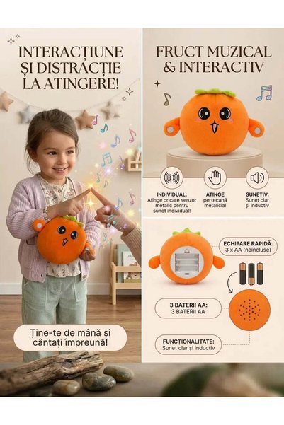 Cu Produse.ro Jucărie Interactivă Muzicală din Pluș