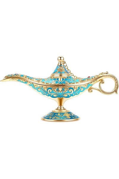 AZONEE Vintage Aladdin Magic Lamp Genie Wishing Light Costume Lamp Wedding Ta...