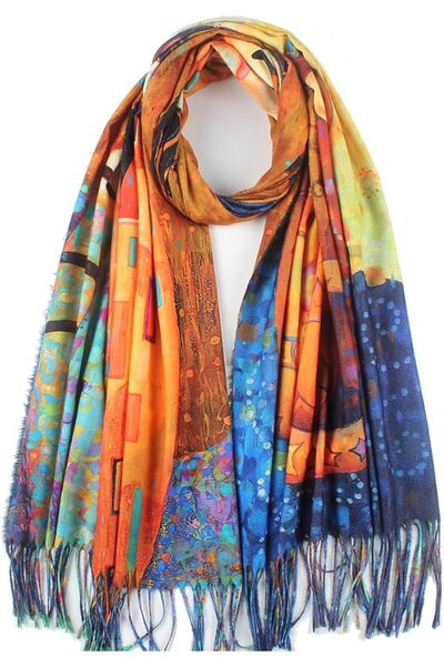 GENERAL Umjetnost Soft Cashmere Feel Scarf For Women Winter Warm Scarves Larg...