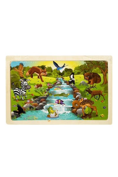 OEM Puzzle lemn animale