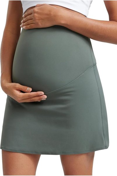 CRZ YOGA Butterluxe Maternity High Waisted Skirts for Women A Line Golf Tenni...