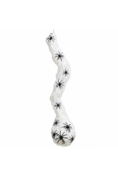 Generic Halloween Hanging Spider Web with Black Spiders, 1M