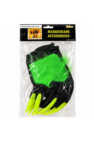 Generic Halloween Monster Claw Gloves with Long Green Nails