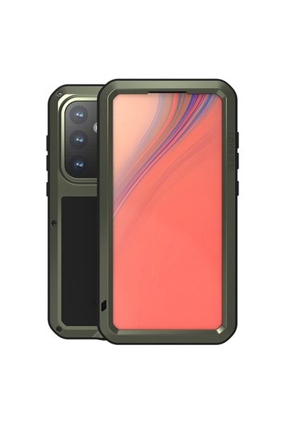 LOVE MEI Husă pentru Samsung Galaxy S24 FE, blindată cu sticlă, verde