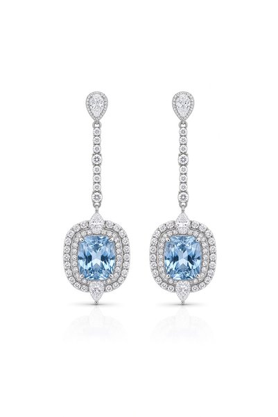 GÜMÜŞCÜK THEOCEAN 925 Ayar Gümüş Yüksek Kaliteli Ice Cut Sallantılı Küpe