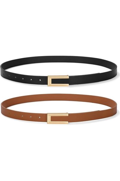 TERRIFI Women Skinny Belt for Jeans Pants and Dresses, Thin Waist Belt with G...