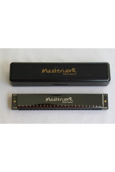 Lizbon Center Masterwork Mızıka (24 Delikli C Mızıka Kutulu ve Temizleme Mendilli) Harmonica