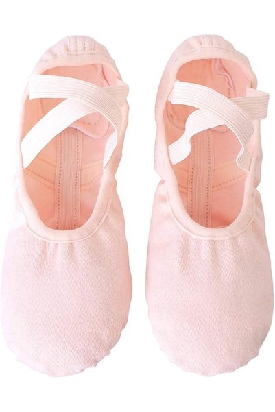 TERRIFI Ballet Shoes for Girls Kids Toddlers, Stretch Canvas Ballet Slippers ...