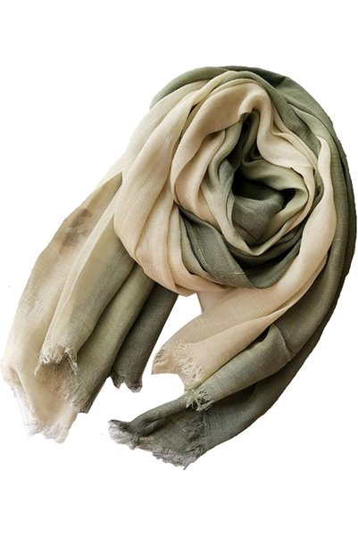 GENERAL Cotton Linen Fashion Scarf,Gradient Two-tone Four Season Scarf Shawl ...