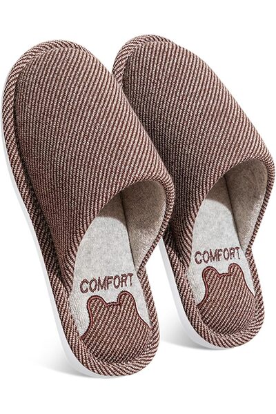 Generic Cotton Slipper, Cozy Plush Slippers for Couples, Non - Slip PVC Sole,...