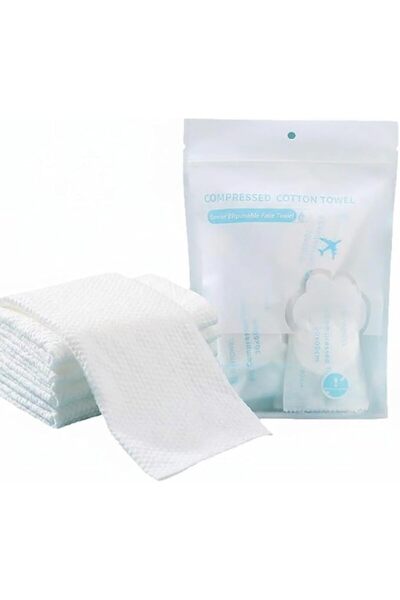 KASTWAVE مناشف مضغوطة للاستخدام مرة واحدة للسفر، مناشف وجه قطنية كبيرة الحجم ...