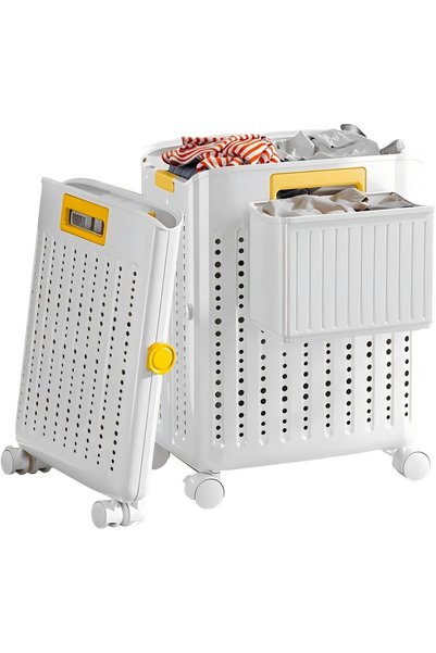 Arabest Foldable Laundry Basket Foldable Clothes Clothing Storage Narrow