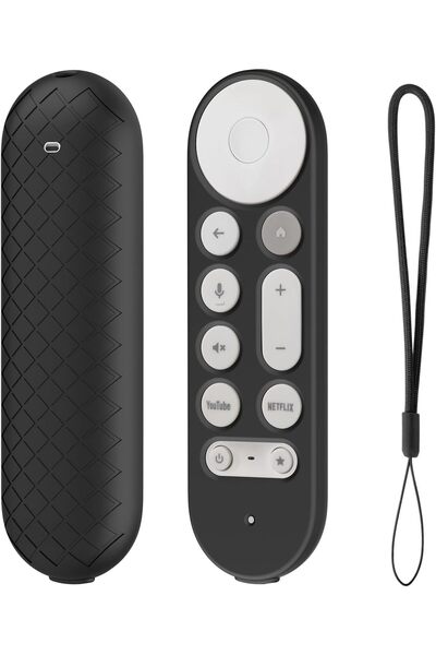 Generic غطاء حماية لجهاز جوجل تي في ستريمر 4K 2024 مع جهاز تحكم عن بعد صوتي، ...