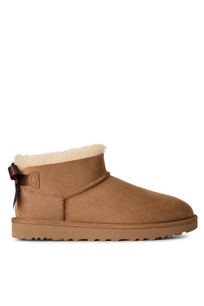 UGG Γυναικεία Ultra Mini Bailey Bow Μποτάκια Ταμπά 1185491-CHE