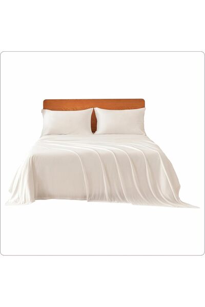 Generic DONETELLA 4-Piece Super King Bed Sheet Set – Fits 200×200 cm Bed Size...