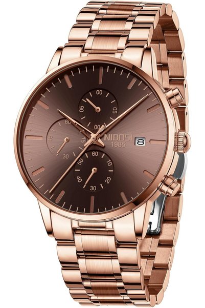 Generic Men's Watches Analog Minimalist Black Dial Watches for Men Business C...