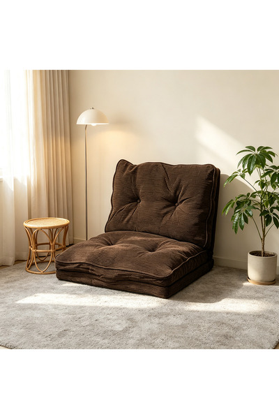 Topone1Topone1 Foldable Floor Sofa Bed, Convertible Single Sleeper Lounge Couch, Portable Adjustable for Apartment, Small Spaces, Living Room and Bedroom