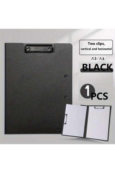 Choice Black A4 Folders Board Test Paper Folder Data Storage Bag File Storage...