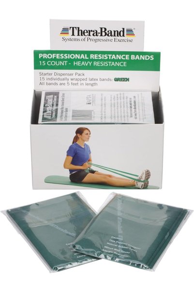 THERABAND Professional Latex Resistance Bands For Upper and Lower Body Exerci...