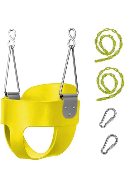 Generic Swing with Durable Chains, TPR Coated Heavy Duty Chains, Outdoor Play...