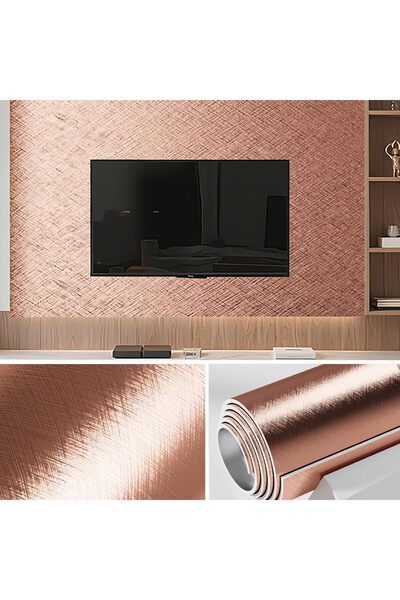 Generic 3D Wall Panels Gold Wallpaper 40CM x 300cm Peel and Stick Wall Decora...