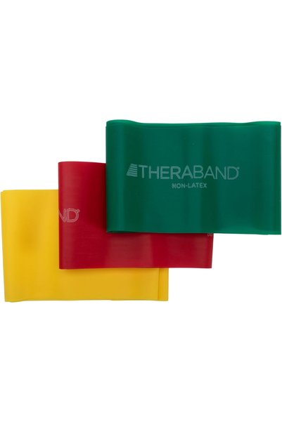 THERABAND Resistance Band Set, Professional Elastic Bands for Upper & Lower B...