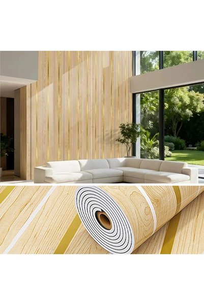 Generic 3D Wall Panels Gold Thick Wallpaper 60x300CM Peel and Stick Wall Deco...