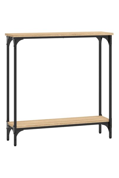 vidaxl Masă consolă din stejar Sonoma, 75x22,5x75 cm, lemn stratificat