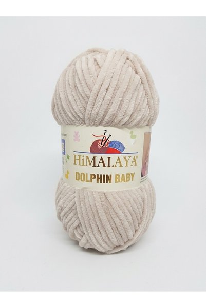 Himalaya Dolphin Baby Kadife El Örgü İpi 100 gr 120 mt 80342 Bej