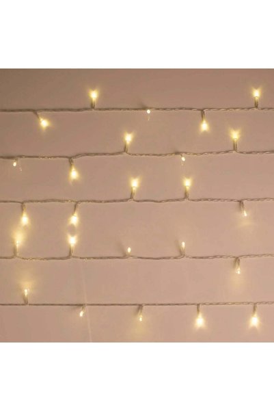 SHOPIENS Instalatie Craciun 1200 LED Alb Cald, 59.95 m, cablu transparent, cu...