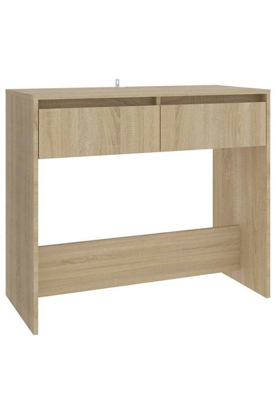 vidaxl Masă consolă, stejar sonoma, 89x41x76,5 cm, oțel