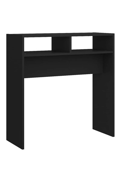 vidaxl Masă consolă, negru, 78x30x80 cm, PAL