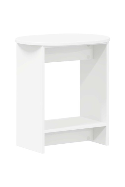 vidaxl Masă laterală Alb 50 x 39,5 x 55 cm Lemn prelucrat