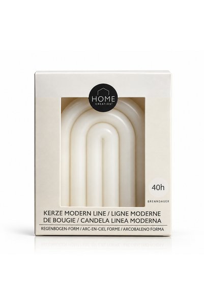 HOME CREATION Διακοσμητικό Κερί Ουράνιο Τόξο – Λευκό, Μοντέρνο Σχέδιο, Χρόνος...