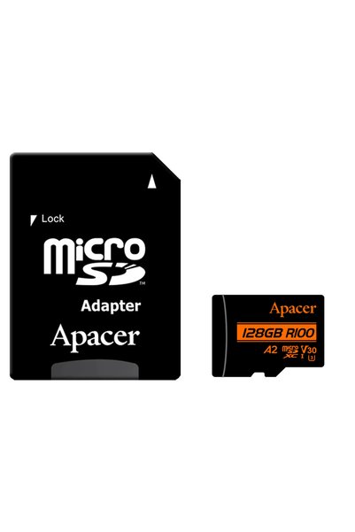 Apacer 128Gb R100 Microsd Memory Card (Ap128Gmcsx10U8-R)