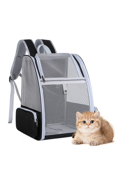 KidLe Cat Bag Pet Backpack Pet Carrier Bag Cat Backpack Expandable with Breat...