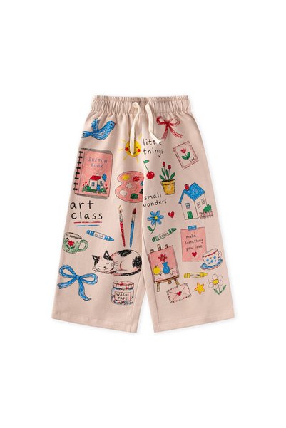 Cigit Baskılı Pantolon 2-7 Yaş Sand
