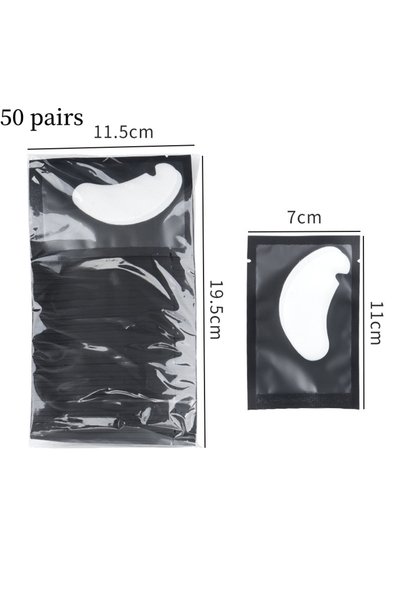 Choice Black 50 50/100 Pairs Eyelash Extension Patches Hydrogel Eye Pad U Sha...