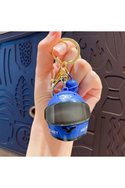 Choice Standard Blue Cool Light-up Helmet Keychain Lightweight Versatile Mini...