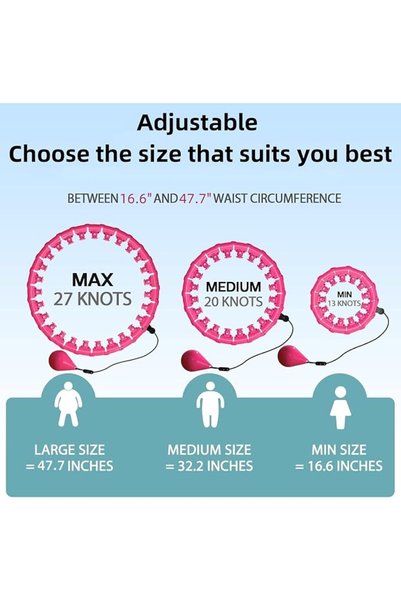 GENERAL Toriseek Weighted Hula Hoop for Adult Weight Loss, 2 in 1 Smart Fitness Workout Hula Circle Hoops wi
