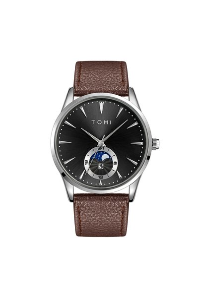 Choice T024-6 TOMI Men Luxury Leather Strap Watch Business and Leisure Large ...