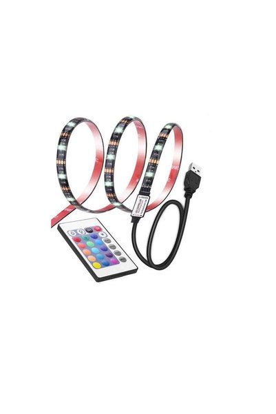 SIKS ®   Bandă LED pentru televizor, lumină ambientală, telecomandă, 5 metri,...